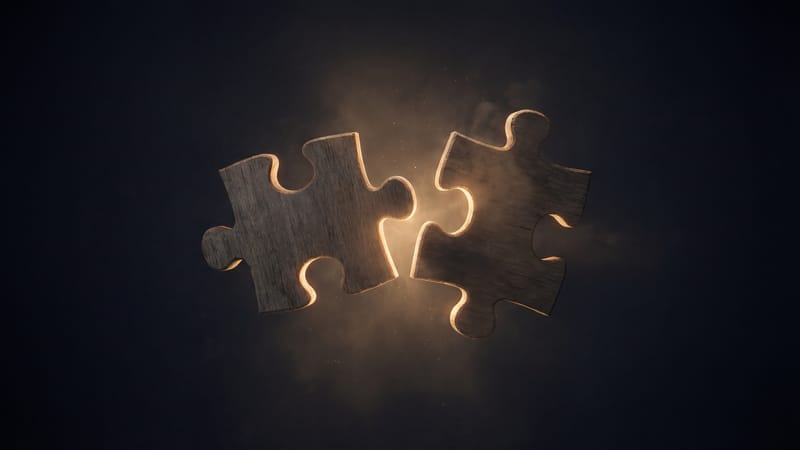 Couple laughing and playing together