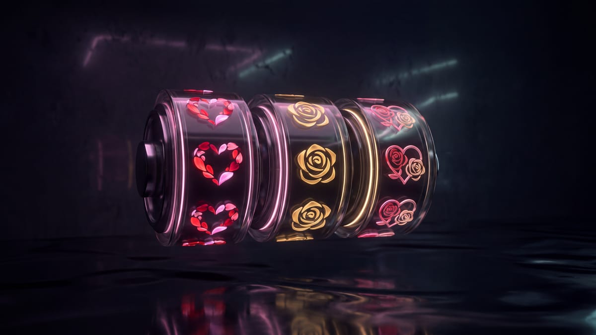 Барабаны Love Slots с символами сердец и роз