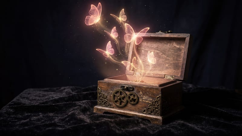 Couple experiencing butterflies again