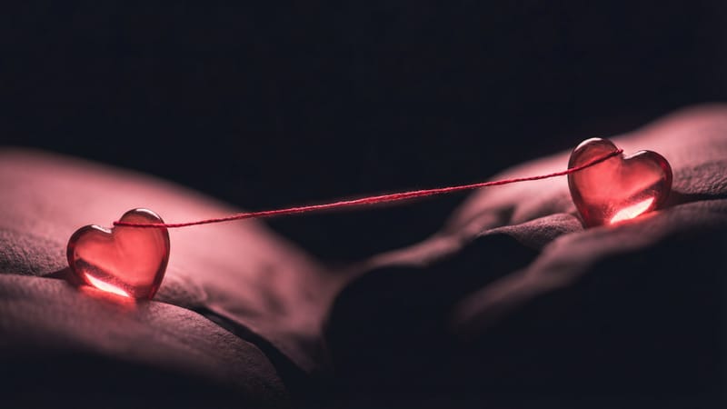 Couple sharing emotional intimate connection